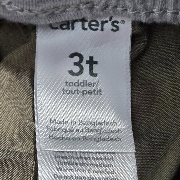 NWT | Carter's Baby Toddler Boy Camouflage Print Pull-On Casual Twill Pants | 3T - Picture 4 of 4